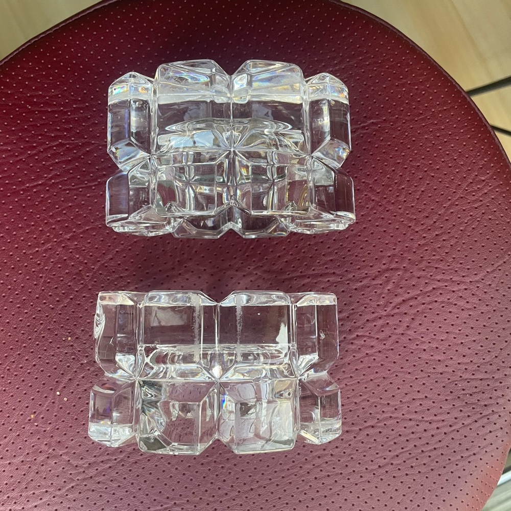Crystal candle holder